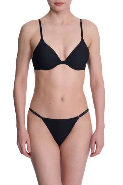 Verge Convertible Plunge T-Shirt Bra Black