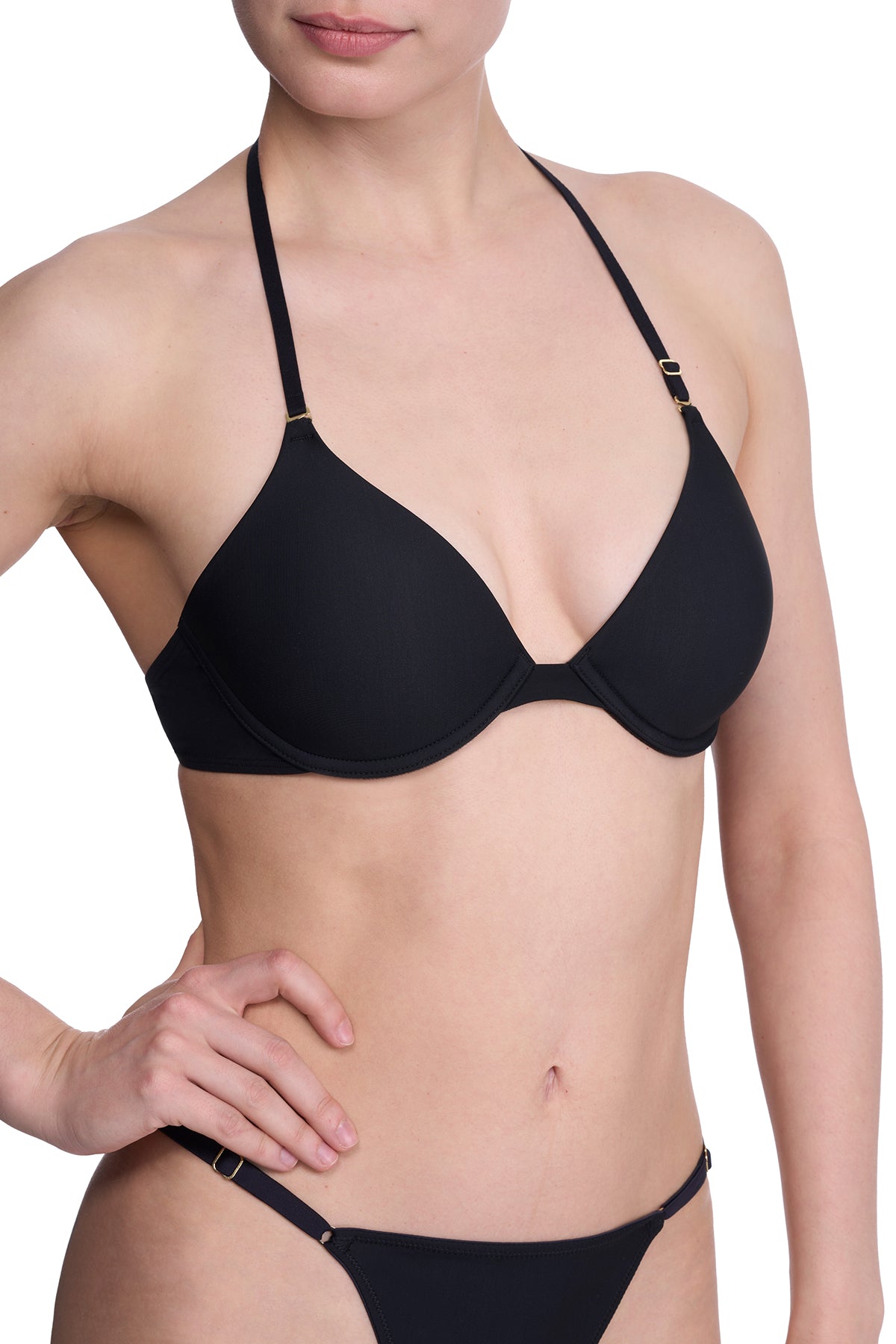 Verge Convertible Plunge T-Shirt Bra Black