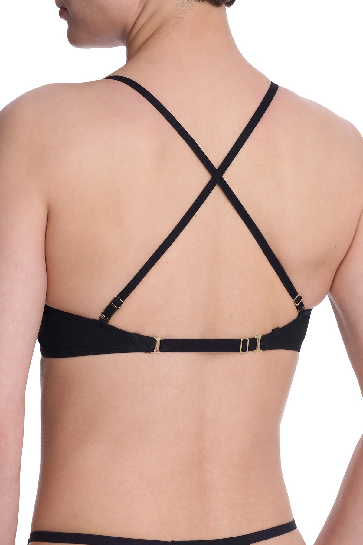 Verge Convertible Plunge T-Shirt Bra Black