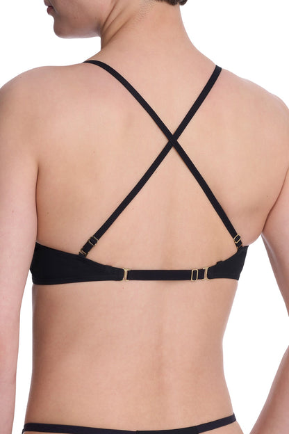 Verge Convertible Plunge T-Shirt Bra Black