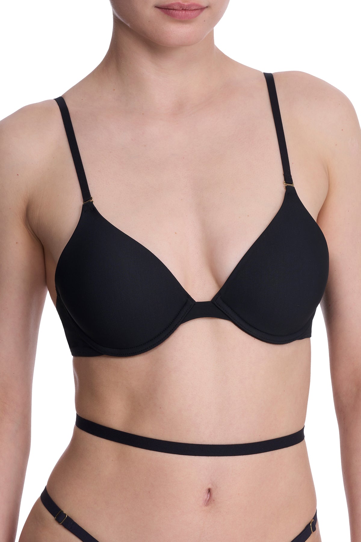 Verge Convertible Plunge T-Shirt Bra Black