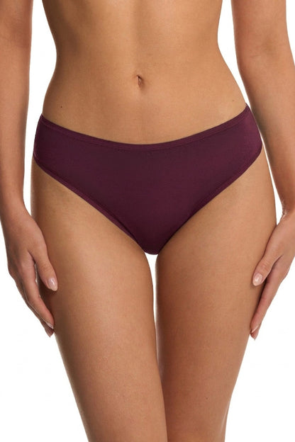 Bliss Bare Cotton Thong 3-Pack Pinot Noir/Sky Green/Mad Magenta