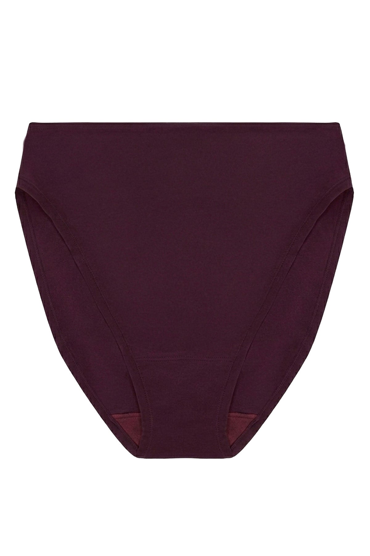 Bliss Bare Cotton High Cut Brief Pinot Noir