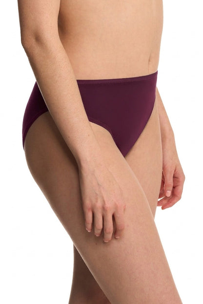 Bliss Bare Cotton High Cut Brief Pinot Noir
