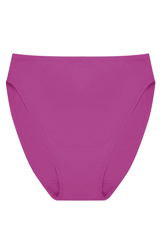 Bliss Bare Cotton High Cut Brief Mad Magenta