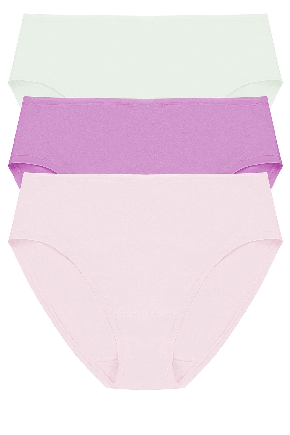 Bliss Bare Cotton Hipster 3-Pack Iced Mint/Wild Petal/Misty Orchid