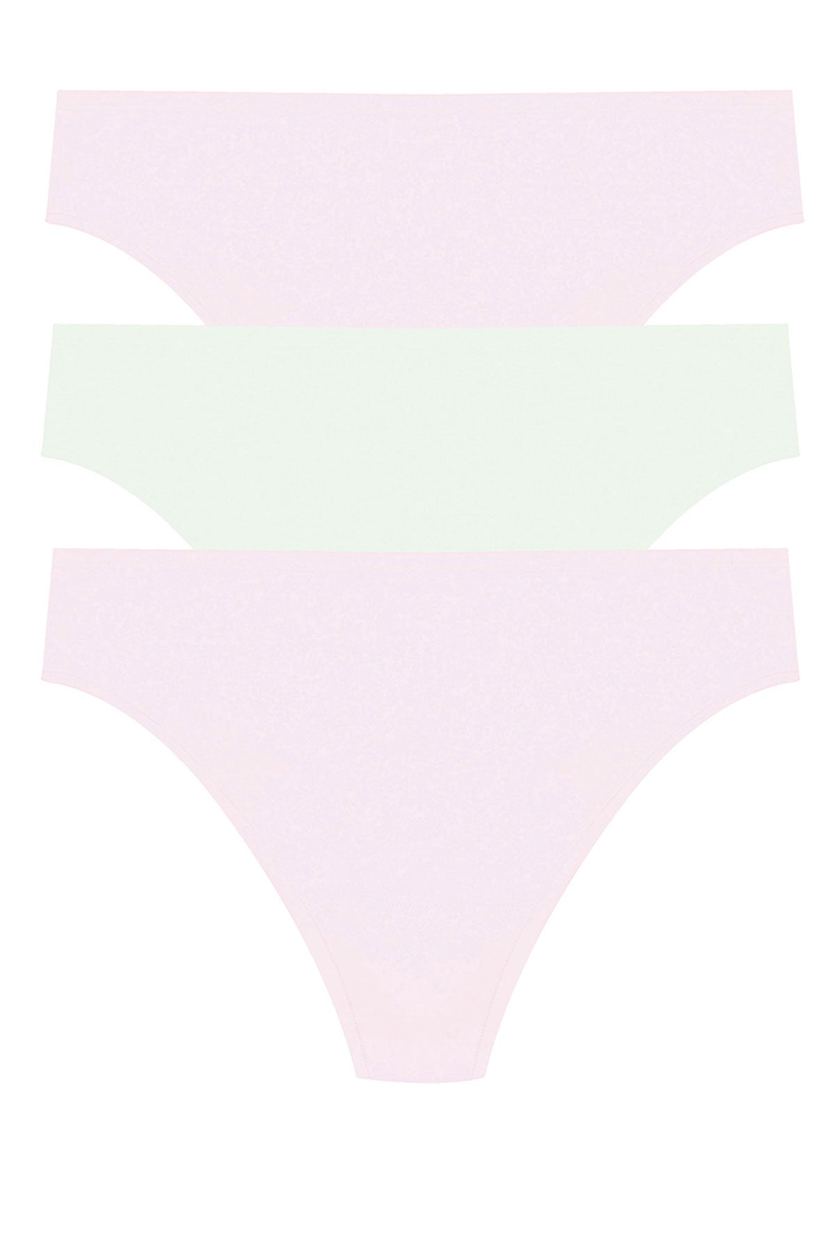 Bliss Bare Cotton Thong 3-Pack Misty Orchid/Iced Mint/Misty Orchid