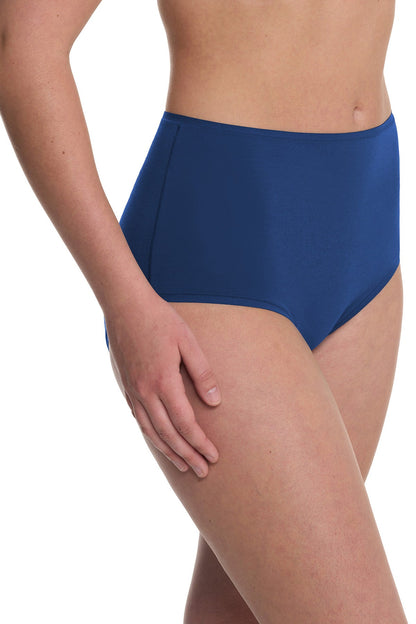 Bliss Bare Cotton High Waist Brief Dark Cobalt