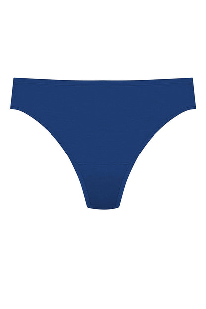 Bliss Bare Cotton Thong Dark Cobalt