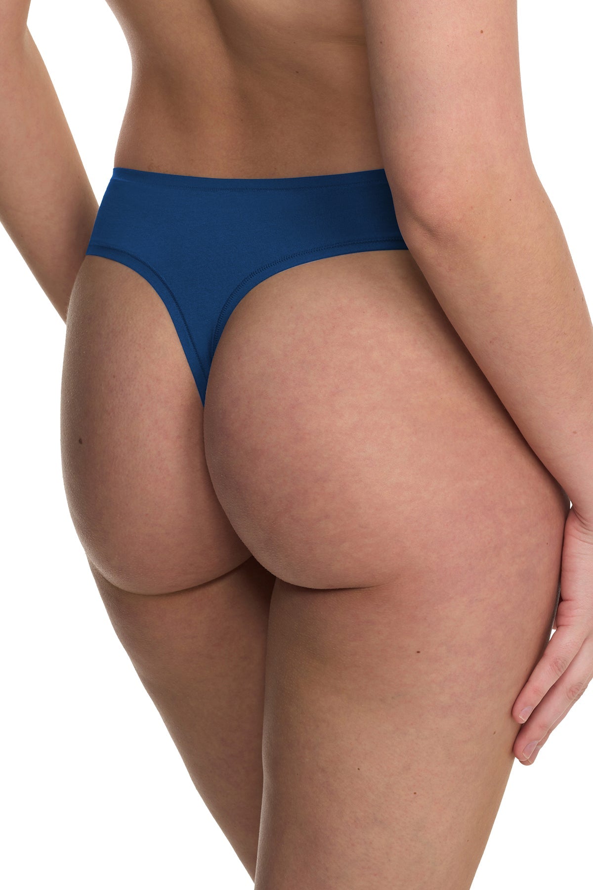 Bliss Bare Cotton Thong Dark Cobalt