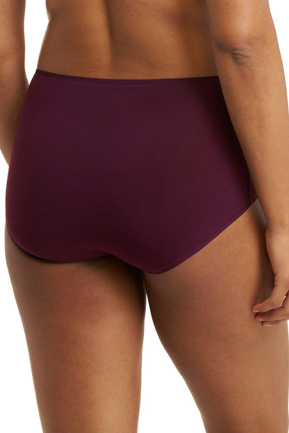 Bliss Bare Cotton High Waist Brief Pinot Noir