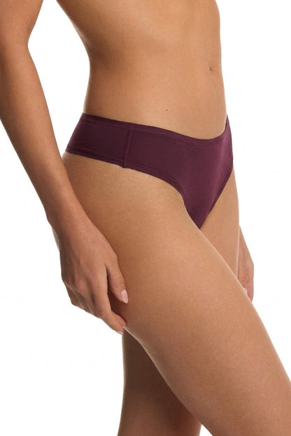 Bliss Bare Cotton Thong Pinot Noir