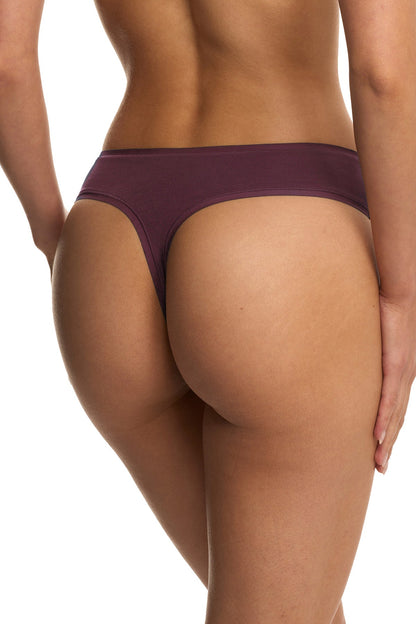 Bliss Bare Cotton Thong Pinot Noir