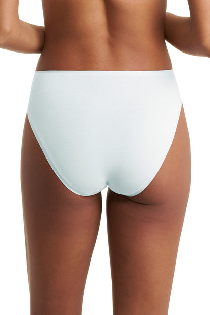 Bliss Bare Cotton High Cut Brief Sky Green