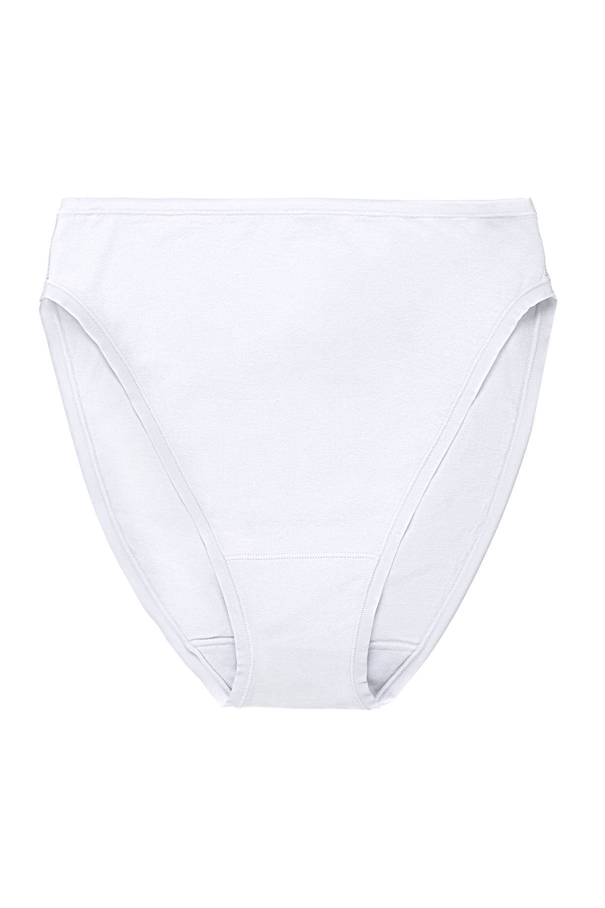 Bliss Bare Cotton High Cut Brief White