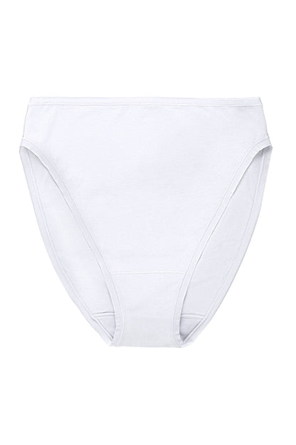 Bliss Bare Cotton High Cut Brief White