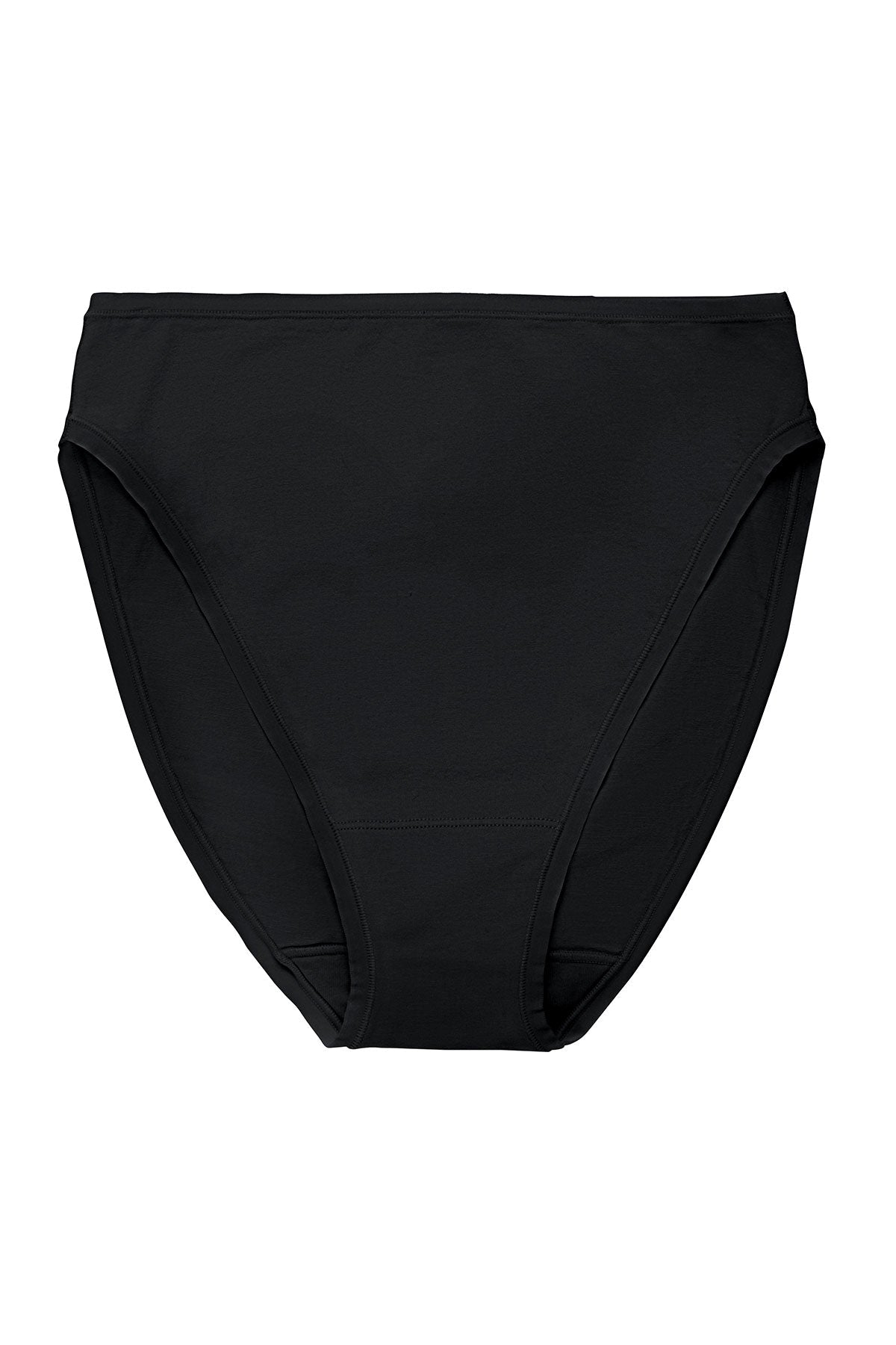 Bliss Bare Cotton High Cut Brief Black
