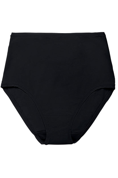 Bliss Bare Cotton High Waist Brief Black