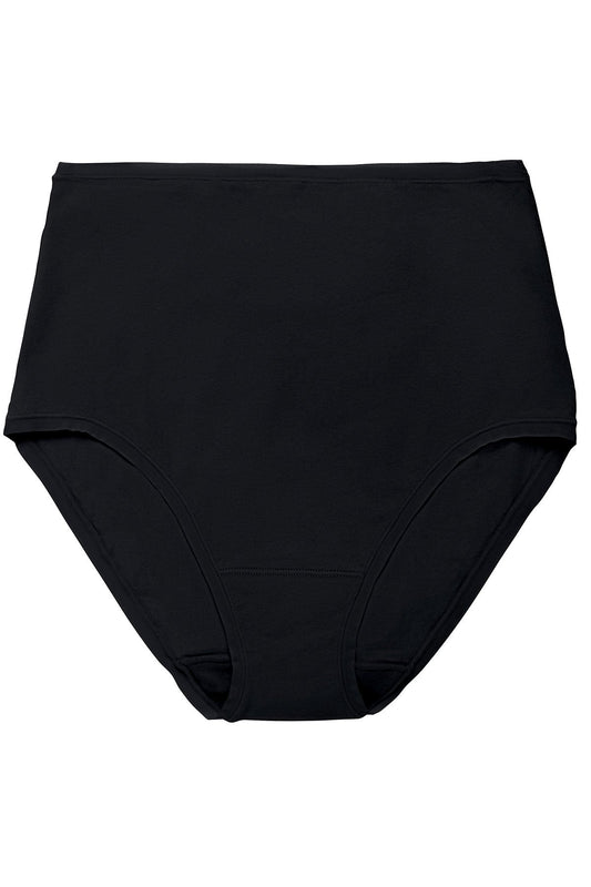 Bliss Bare Cotton High Waist Brief Black