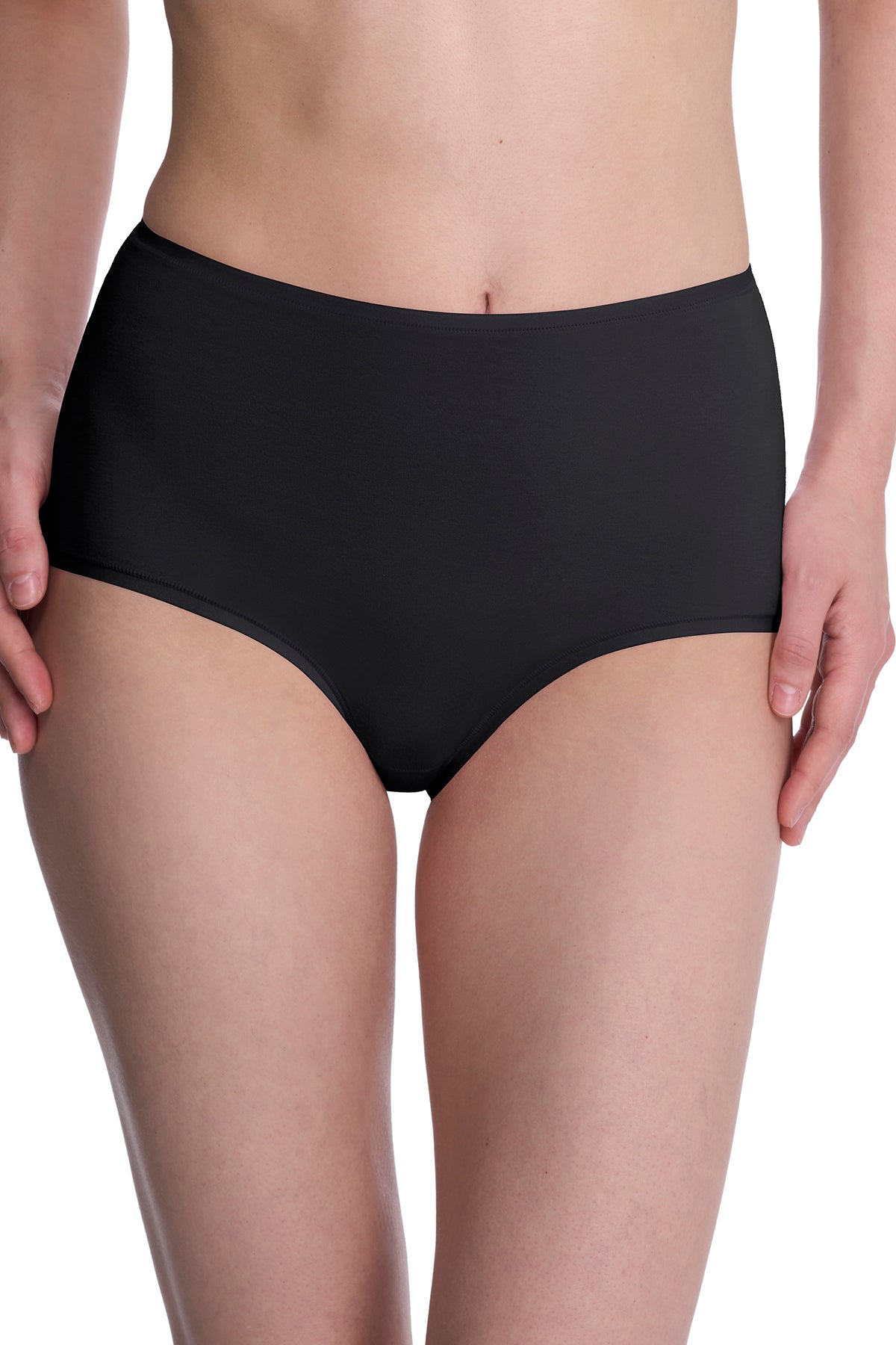 Bliss Bare Cotton High Waist Brief Black