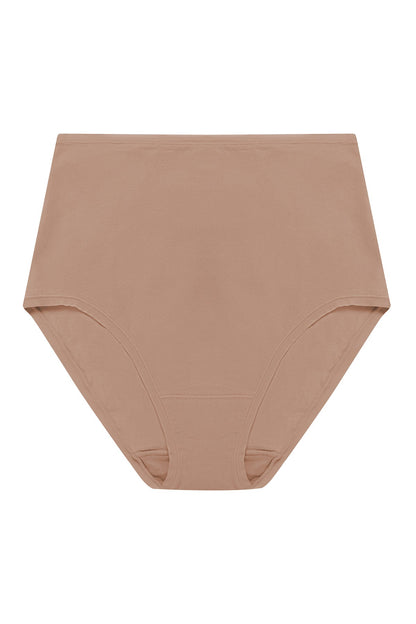 Bliss Bare Cotton High Waist Brief Buff