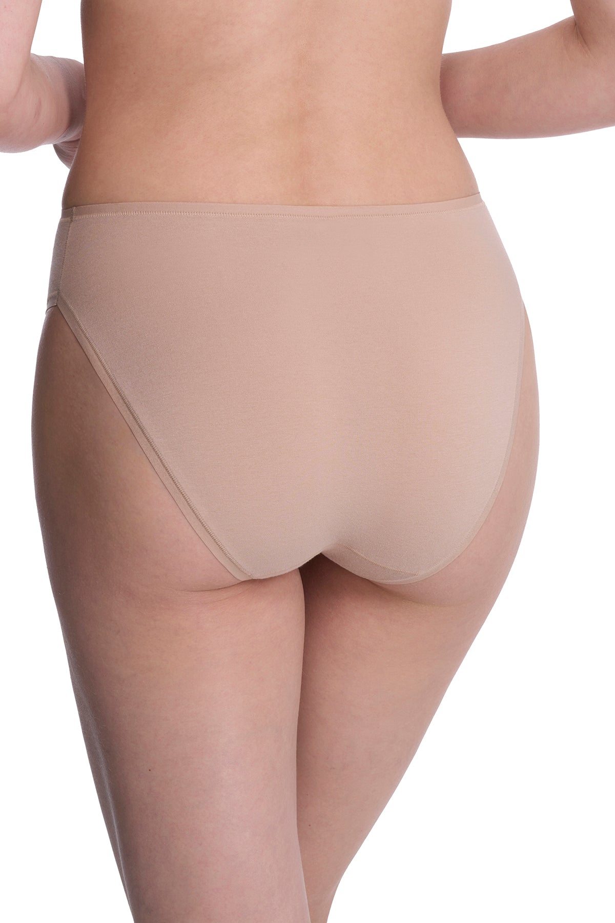 Bliss Bare Cotton High Cut Brief Café