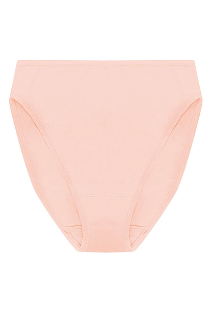 Bliss Bare Cotton High Cut Brief Seashell