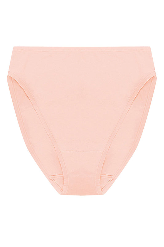 Bliss Bare Cotton High Cut Brief Seashell