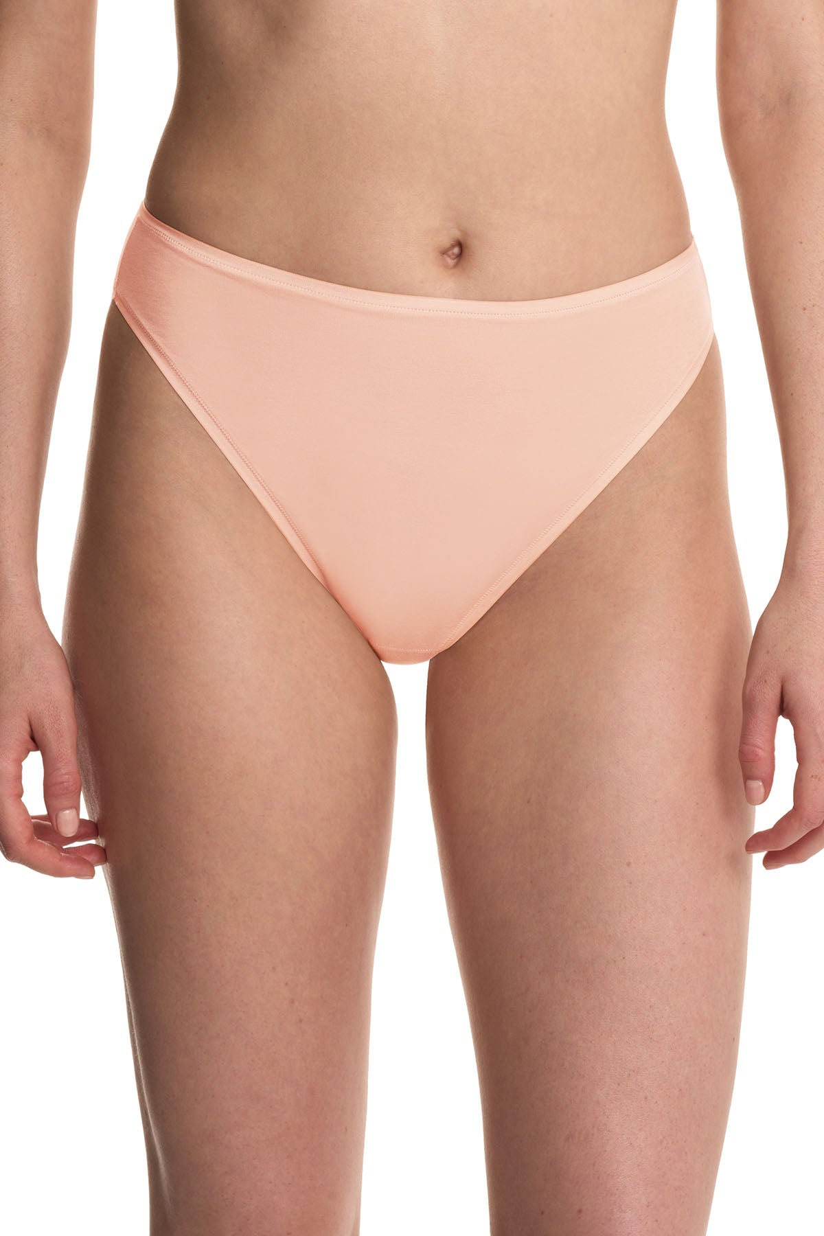 Bliss Bare Cotton High Cut Brief Seashell