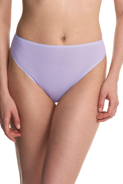 Bliss Bare Cotton High Cut Brief Purple Pearl