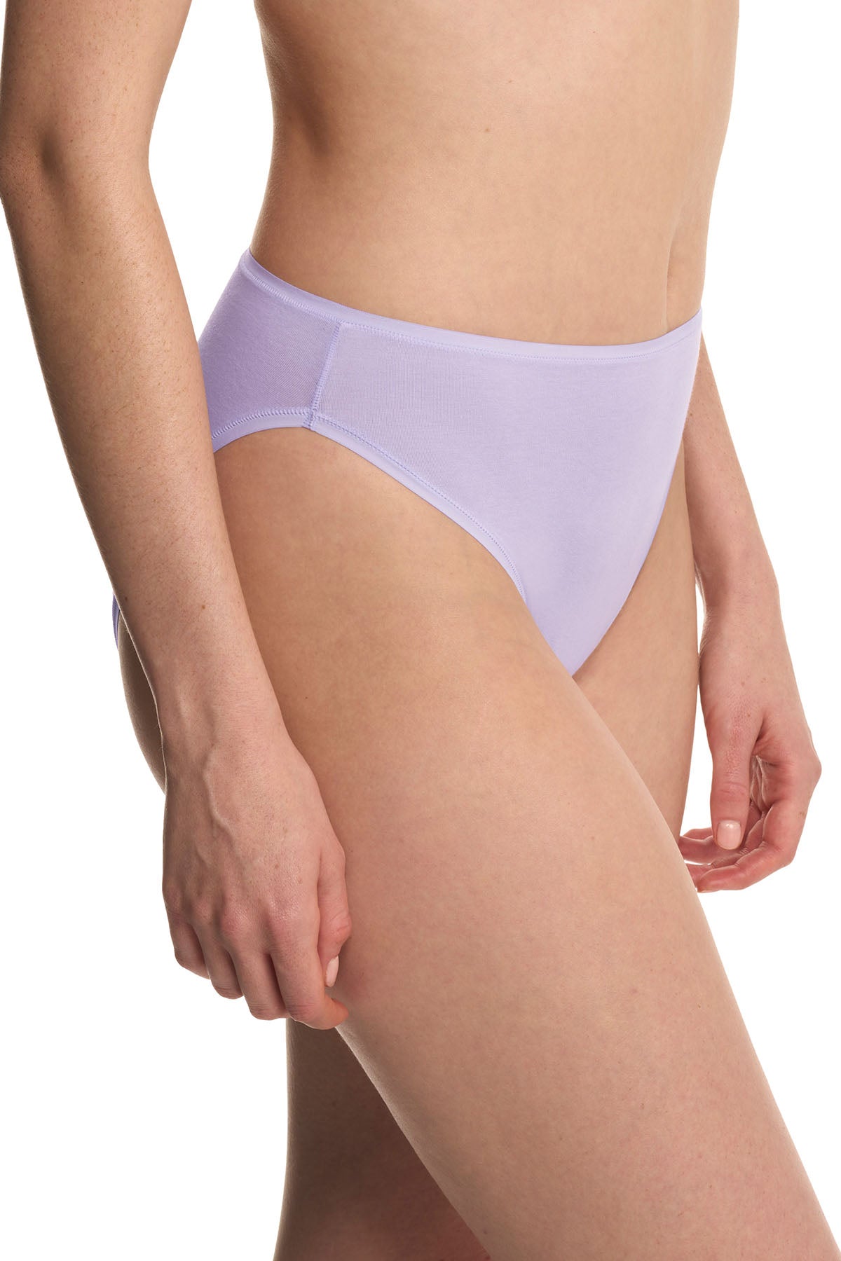 Bliss Bare Cotton High Cut Brief Purple Pearl