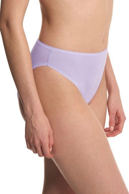 Bliss Bare Cotton High Cut Brief Purple Pearl