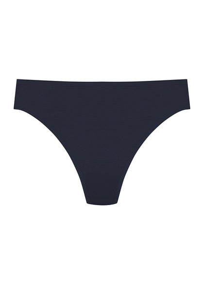 Bliss Bare Cotton Thong Storm Cloud