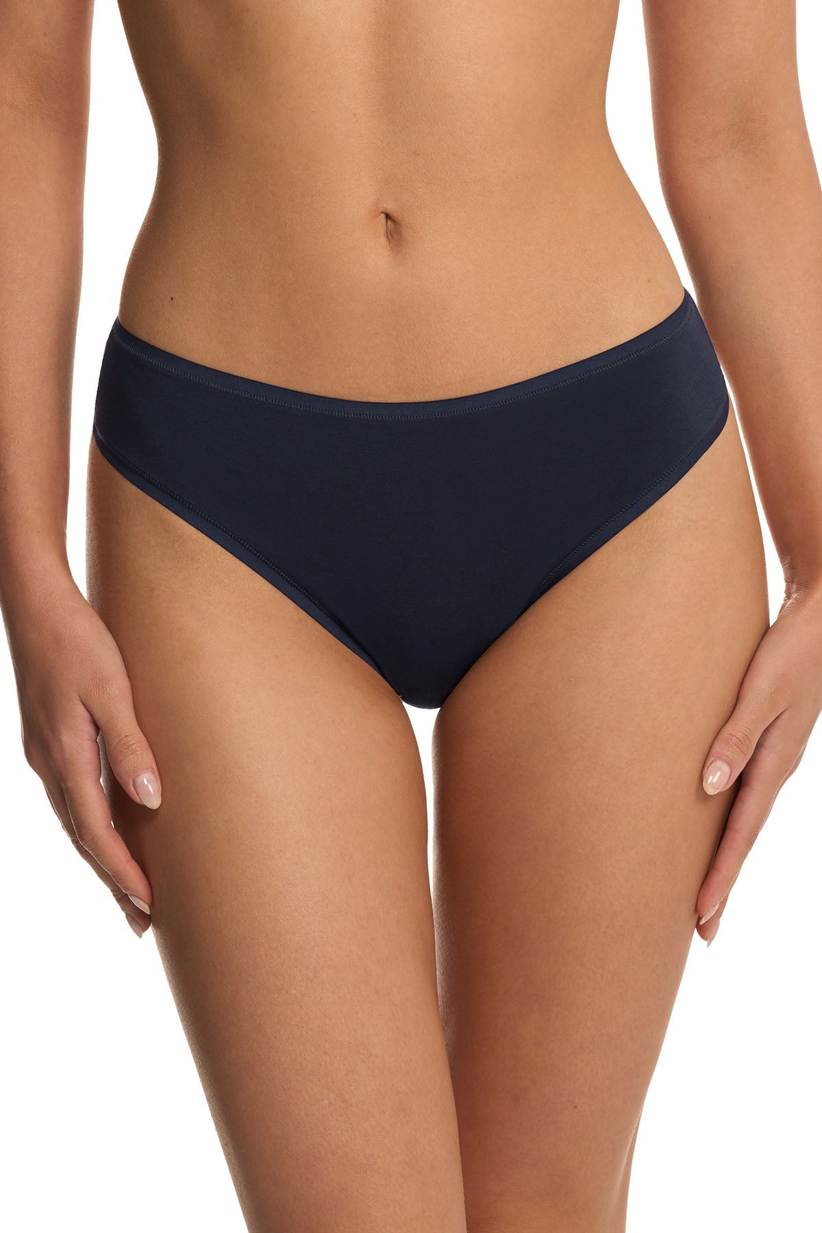 Bliss Bare Cotton Thong Storm Cloud