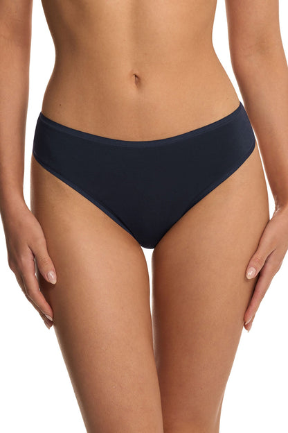Bliss Bare Cotton Thong Storm Cloud