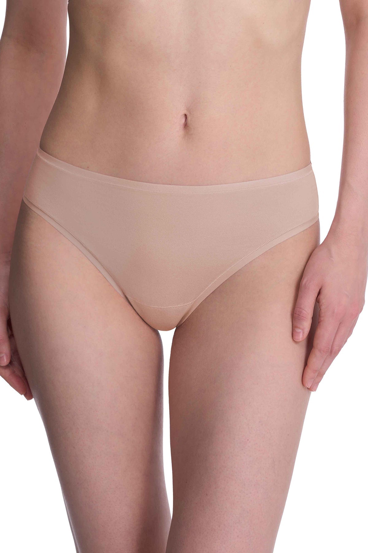 Bliss Bare Cotton Thong Café