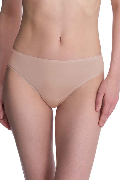 Bliss Bare Cotton Thong Café