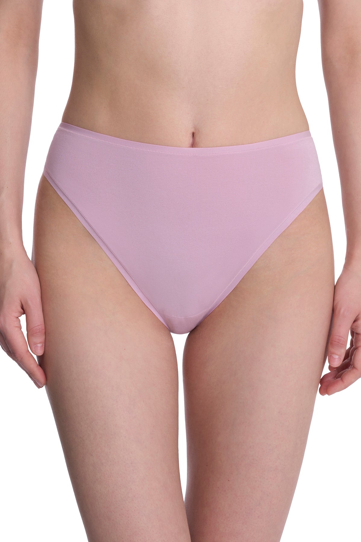 Bliss Bare Cotton High Cut Brief Rose Mist