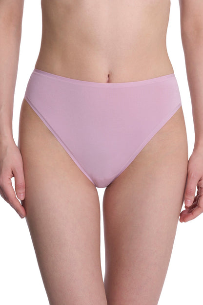 Bliss Bare Cotton High Cut Brief Rose Mist