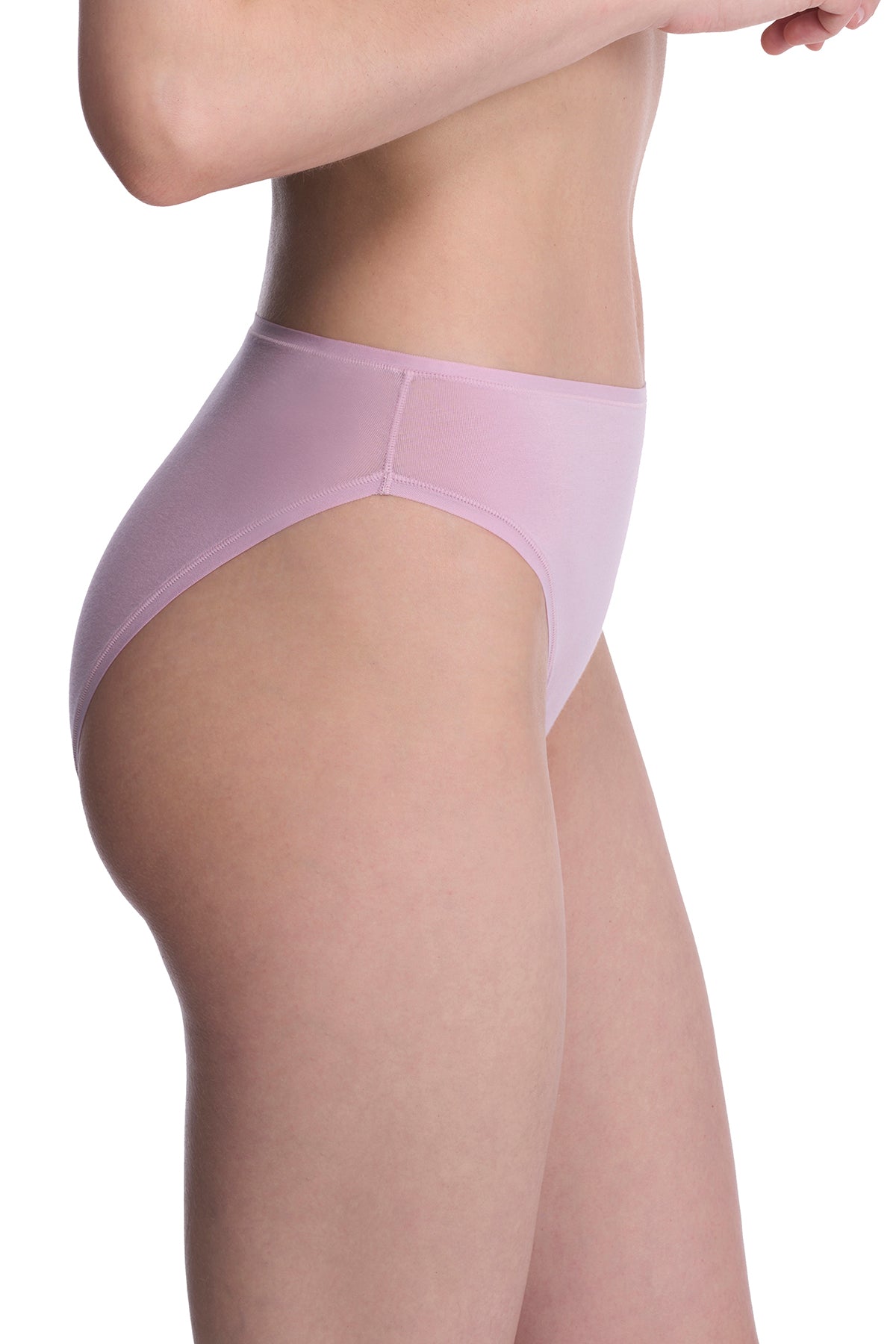 Bliss Bare Cotton High Cut Brief Rose Mist