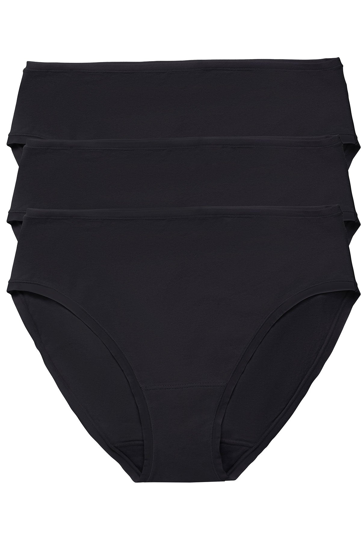 Bliss Bare Cotton Hipster 3-Pack Black