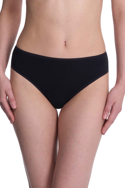 Bliss Bare Cotton Thong Black