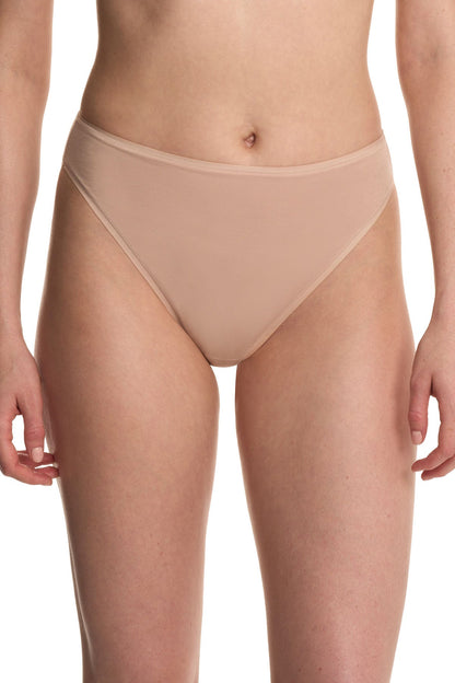 Bliss Bare Cotton High Cut Brief Lt. Mocha