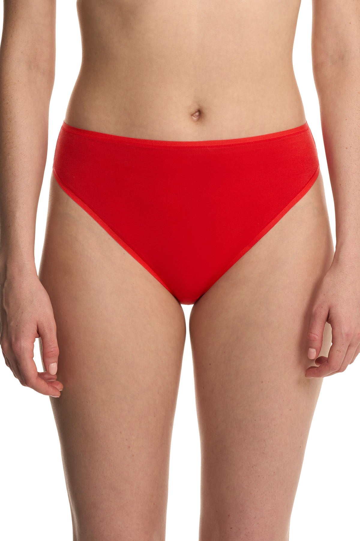 Bliss Bare Cotton High Cut Brief Paprika