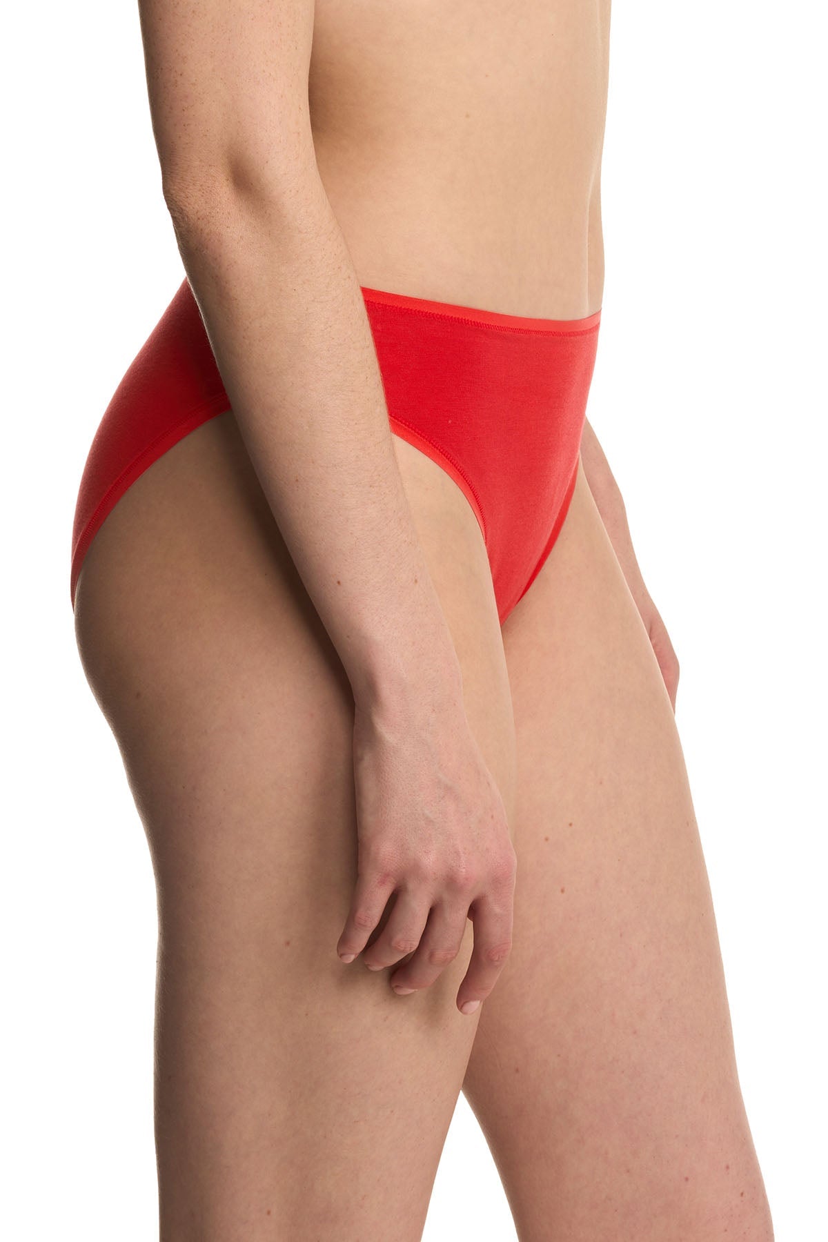 Bliss Bare Cotton High Cut Brief Paprika