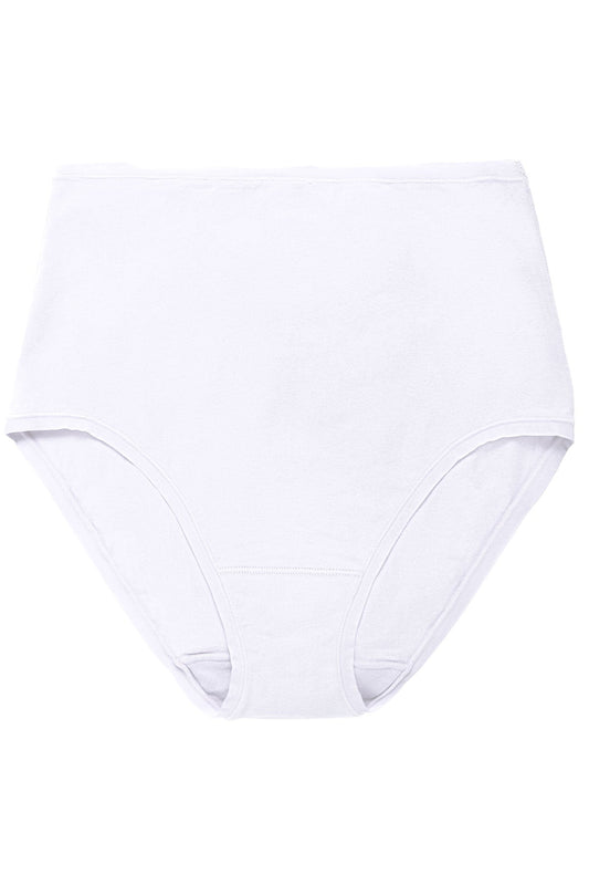 Bliss Bare Cotton High Waist Brief White