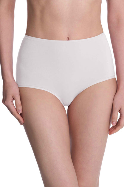 Bliss Bare Cotton High Waist Brief White