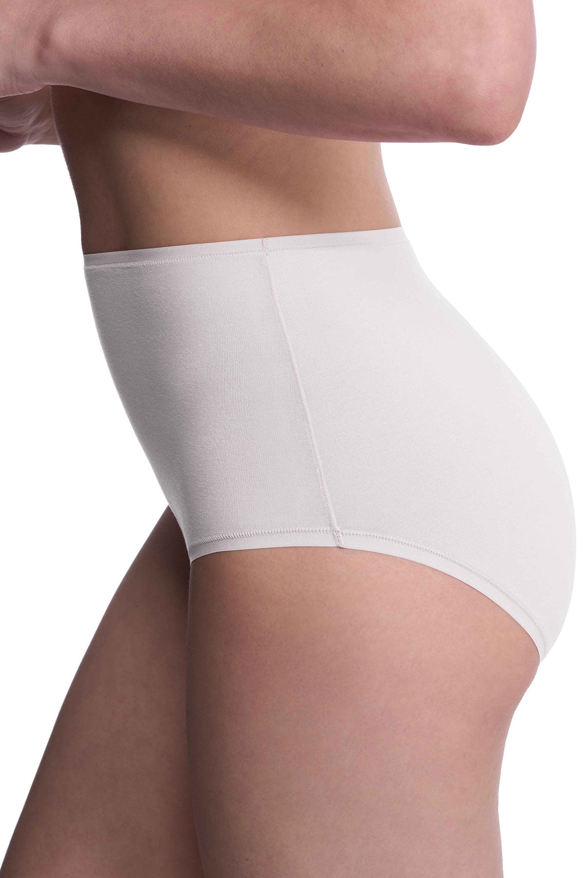 Bliss Bare Cotton High Waist Brief White