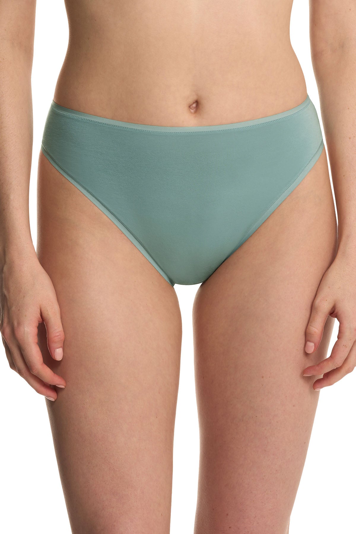 Bliss Bare Cotton High Cut Brief Succulent
