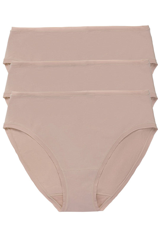Bliss Bare Cotton Hipster 3-Pack Café